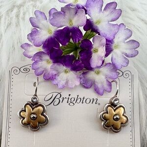 💜 BRIGHTON Retired Harmony Flower French Wire Earrings Style